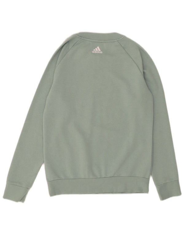 Adidas ženski džemper s grafičkim motivima UK 14 srednje zelene boje