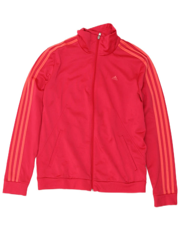 Adidas ženska trenirka gornja jakna UK 12/14 srednje ružičasta poliesterska sportska