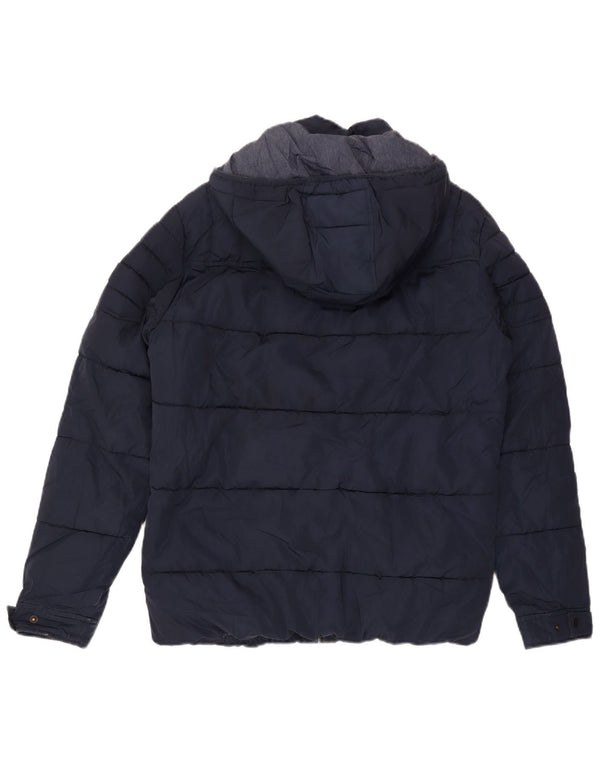 Jack & Jones muška podstavljena jakna s kapuljačom UK 40 velika tamnoplava