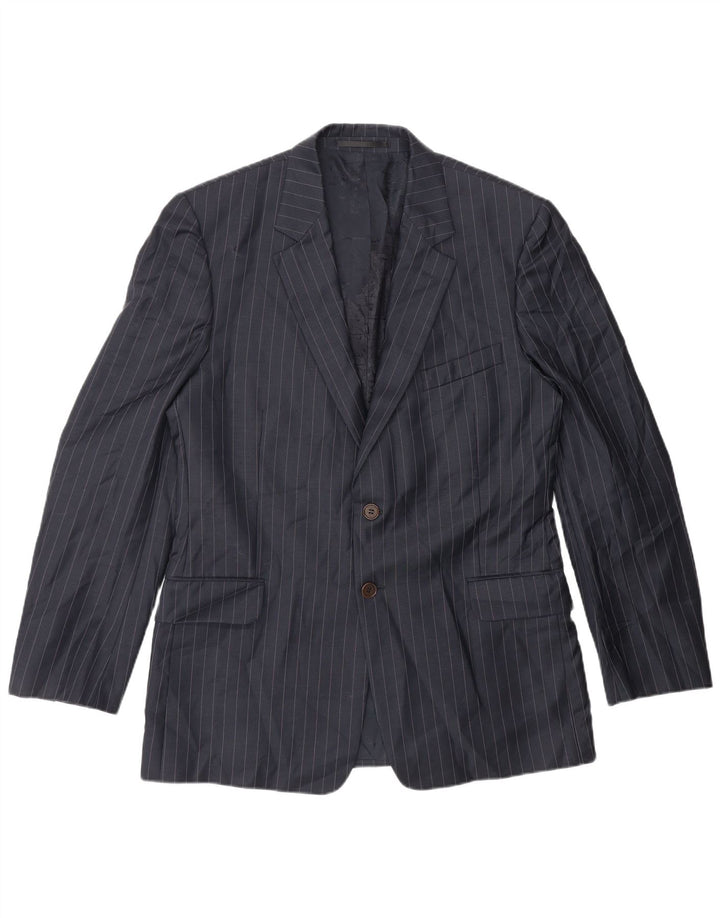 Paul Smith Muški sako sa 2 gumba UK 42 XL Mornarsko plava vuna na pruge