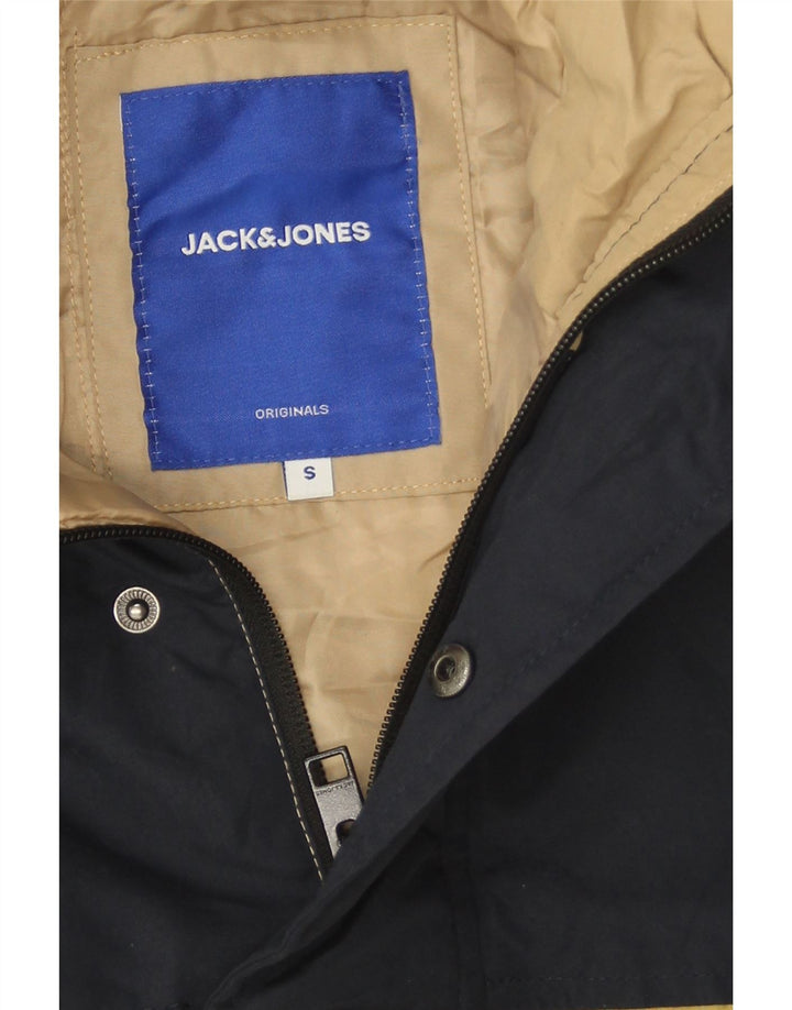 Jack & Jones muška grafička vjetrovka jakna UK 36 Small Beige Colourblock
