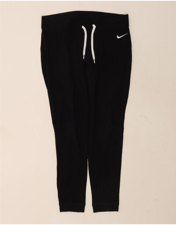 NIKE Ženska trenirka Hlače Joggers UK 14 Srednje crni pamuk