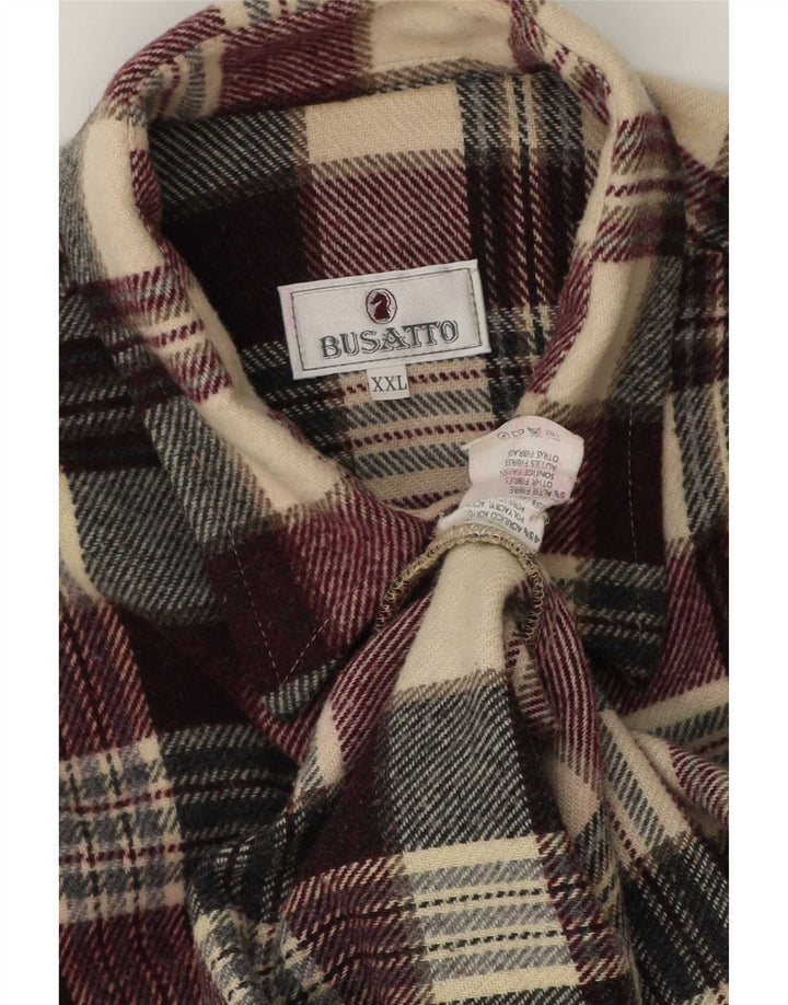 Vintage muška flanelska košulja 2XL višebojni karirani akril