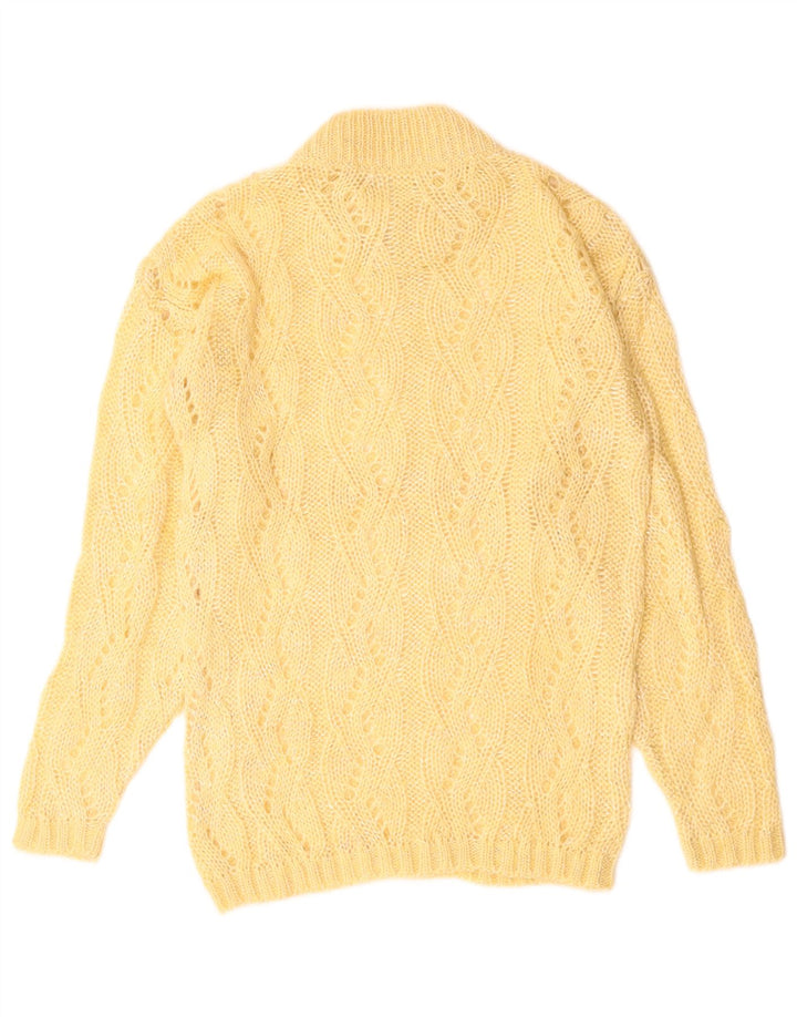 VINTAGE ženski džemper s kornjačičastim ovratnikom UK 10 Small Beige