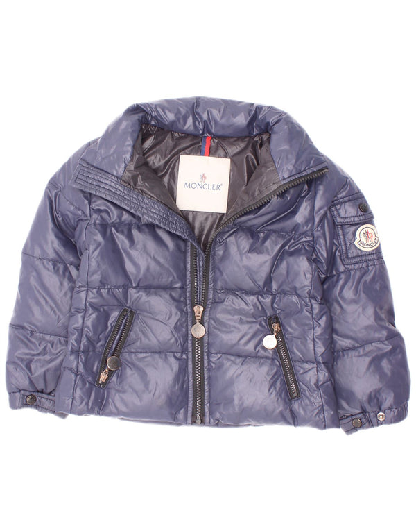 Moncler Baby Boys podstavljena jakna 18-24 mjeseca tamnoplava poliamid