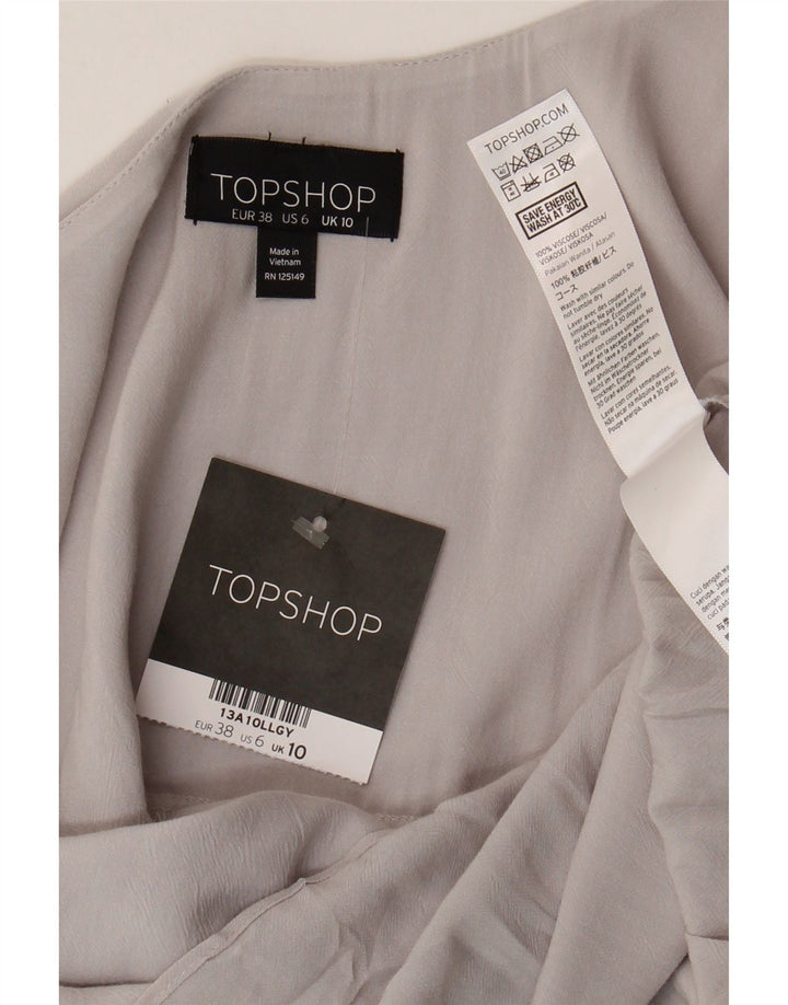 Topshop Ženski Cami Top UK 10 Small Grey Viskoza
