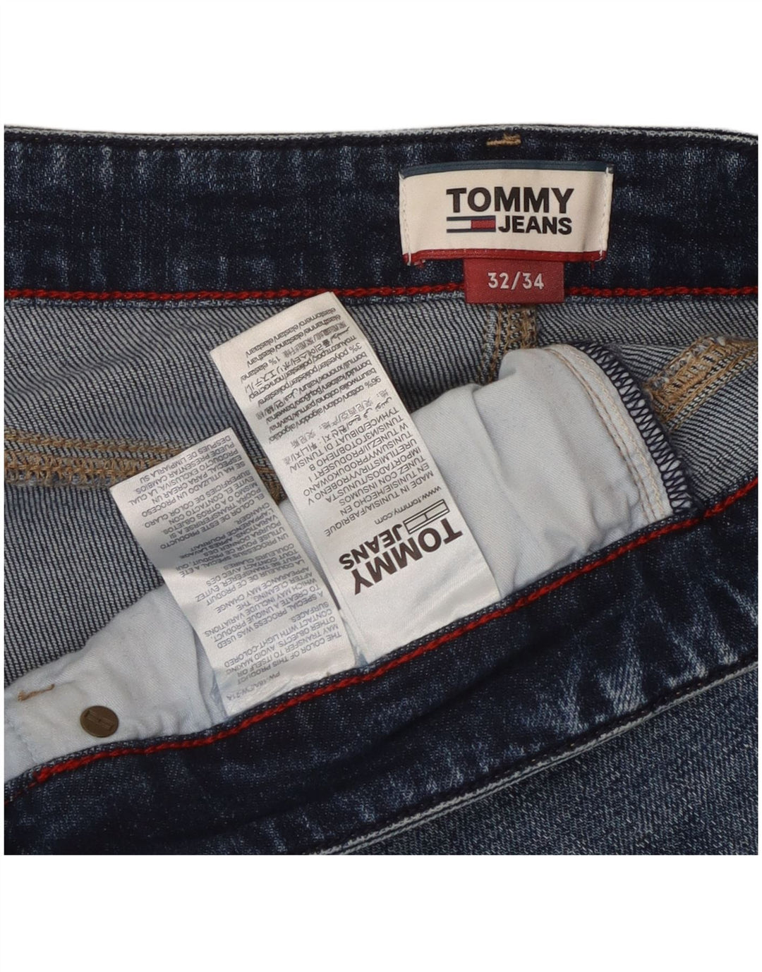 Tommy Hilfiger Muške uske traperice W32 L31 Plavi pamuk