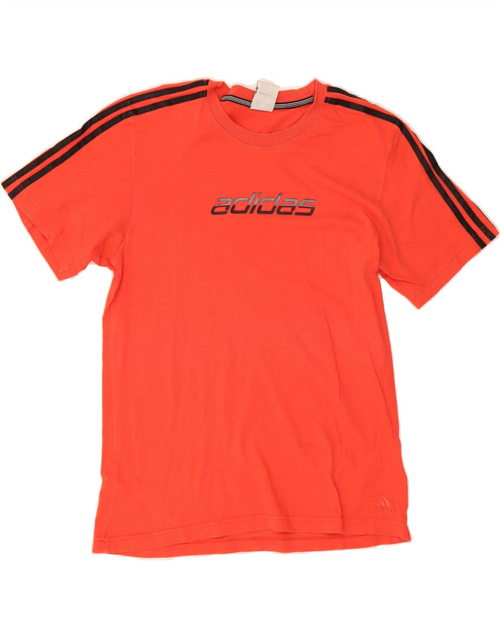 ADIDAS Mens Graphic T-Shirt Top Medium Red Cotton Vintage Adidas and Second-Hand Adidas from Messina Hembry 