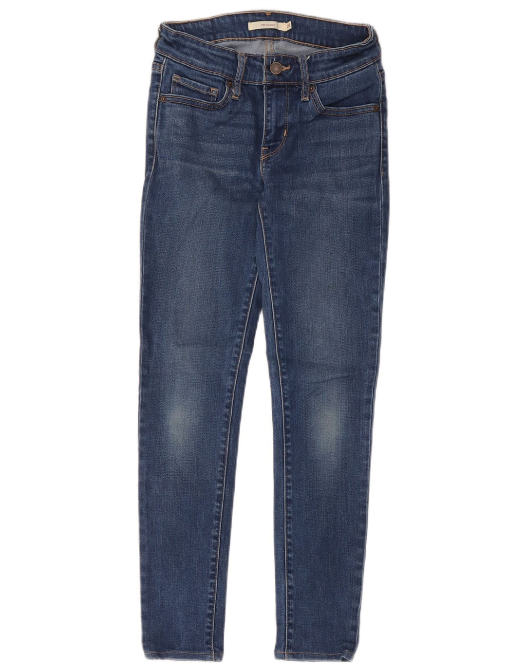 Levi's ženske 711 uske traperice W25 L26 plavi poliester