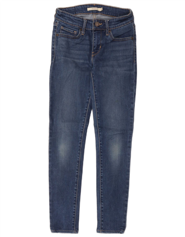 Levi's ženske 711 uske traperice W25 L26 plavi poliester