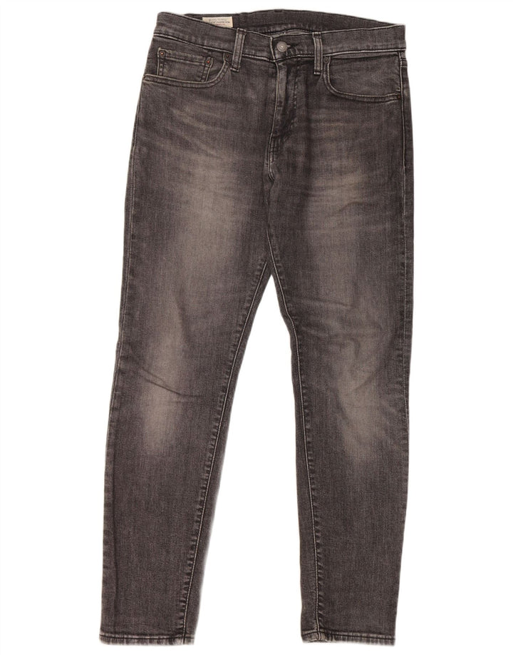 LEVI'S Muške uske traperice W31 L32 Sivi pamuk