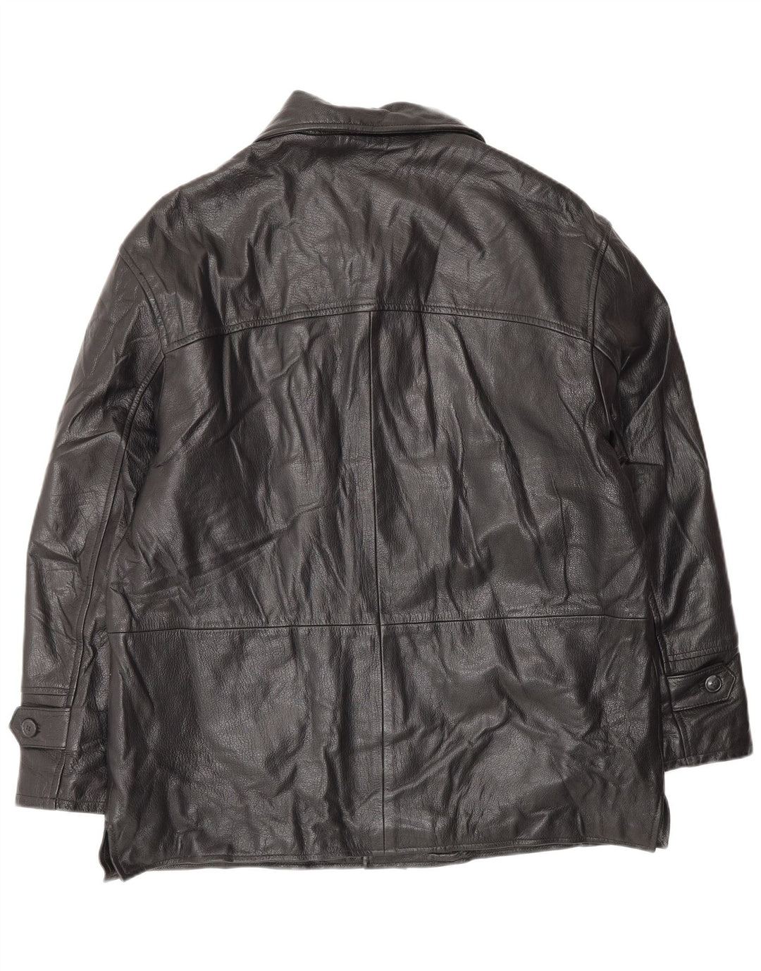 VINTAGE muška kožna jakna IT 52 XL crna koža