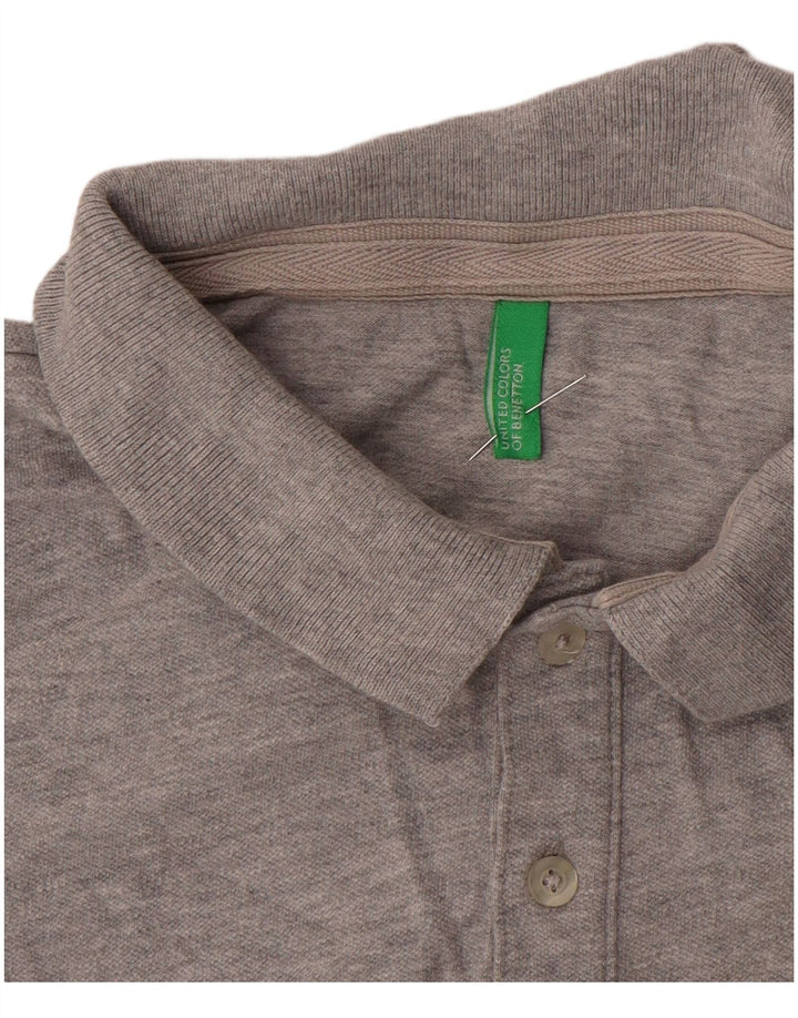 Benetton muška polo majica UK 14 srednje siva