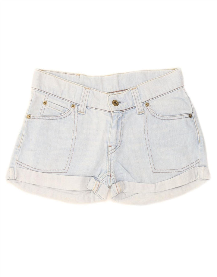 LEVI'S Womens 607 Denim Shorts W26 Small Blue Cotton
