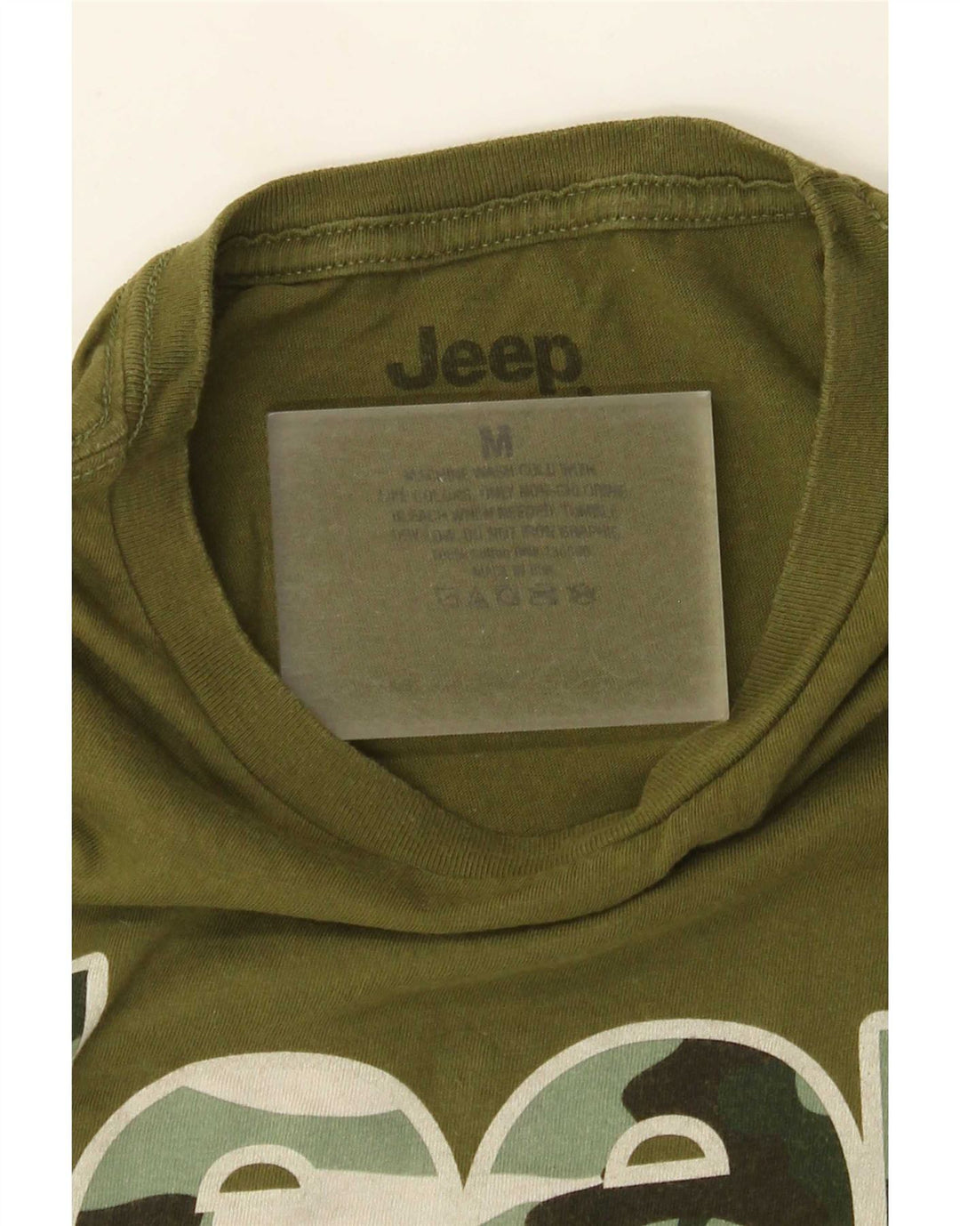 Jeep muška majica kratkih rukava Regular Graphic, srednji zeleni pamuk