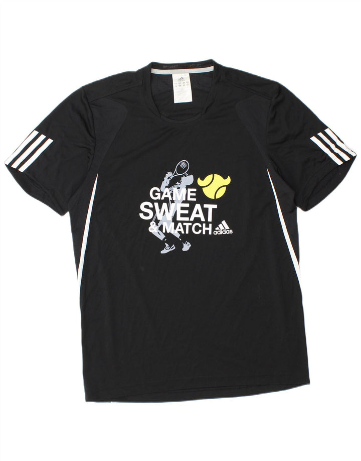 Adidas muška majica kratkih rukava Clima 365 Graphic Top srednje crni poliester