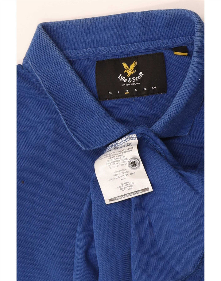 Lyle & Scott muška polo majica srednje plavi pamuk