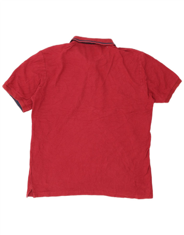 MOUNTAIN WAREHOUSE Muška polo majica velika crvena pamuk