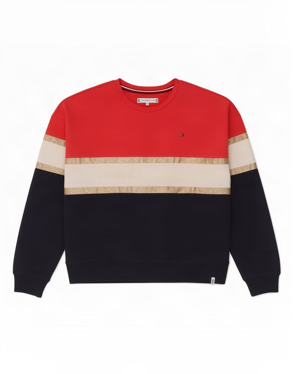 Tommy Hilfiger Pulover za djevojčice 11-12 godina, crveni pamuk