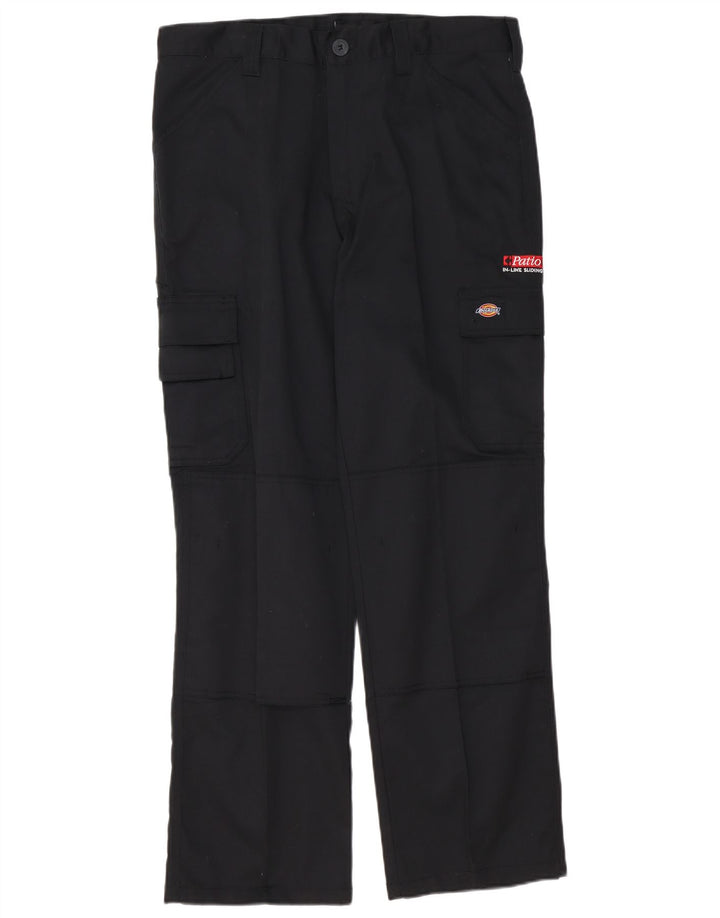 Dickies muške ravne kargo hlače W34 L31 crni poliester
