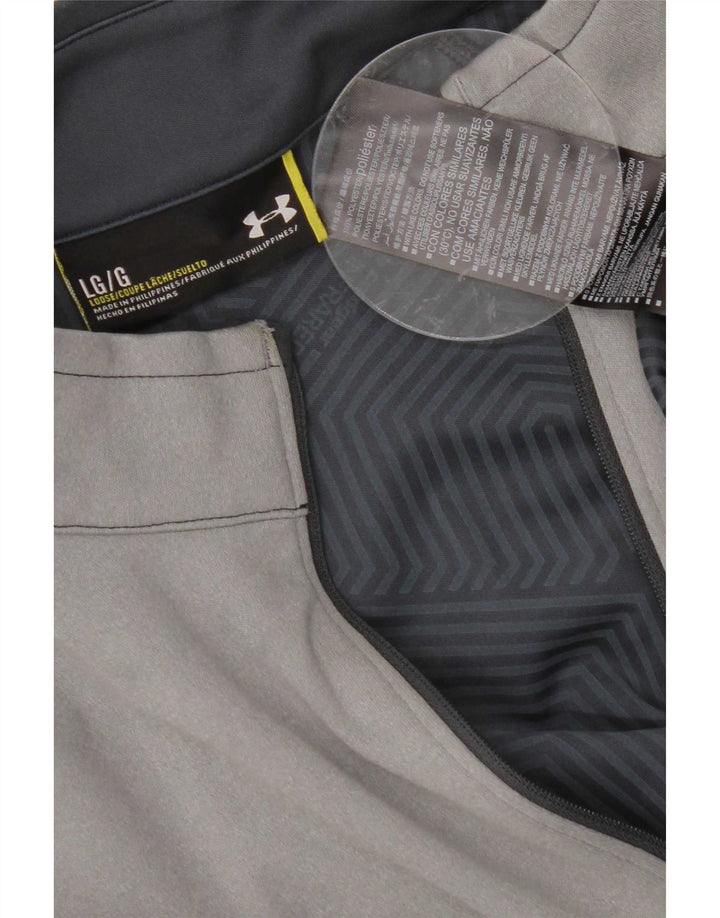 Under Armour gornji dio trenirke s grafičkim motivima u sivoj boji