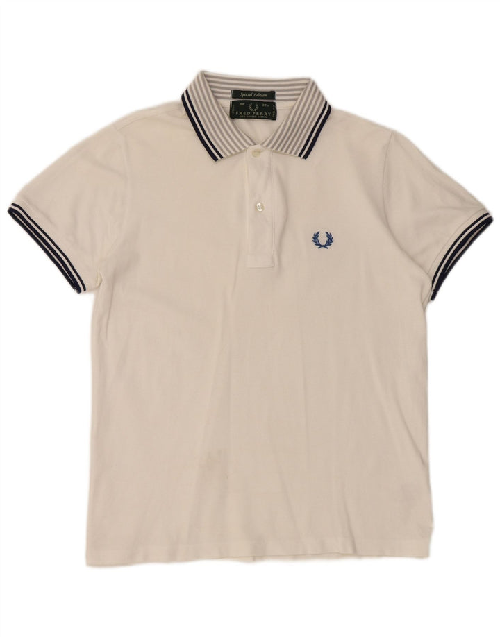 FRED PERRY Posebno izdanje muške polo majice Mala bijela pamučna