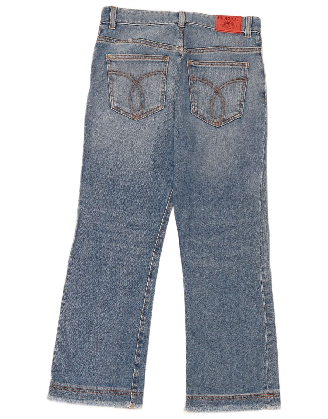 Fiorucci ženske crop bootcut traperice W27 L24 plavi pamuk