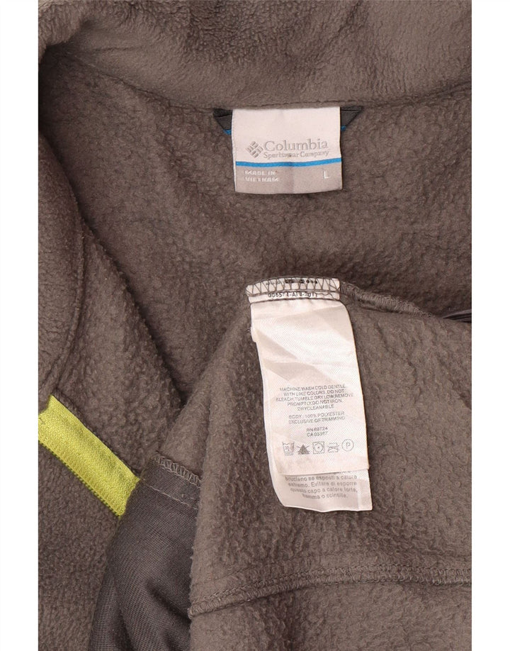 COLUMBIA muška jakna od flisa UK 40 veliki sivi poliester