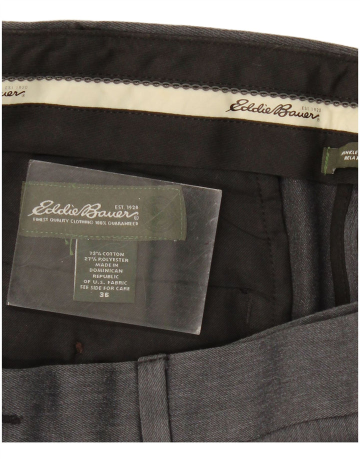 Eddie Bauer muške chino hlače s klinovima W36 L31 sive klasične