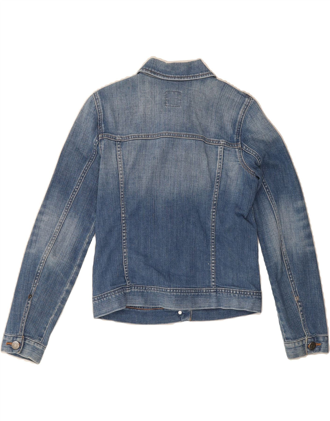 J. CREW Womens Denim Jacket UK 6 XS Blue Cotton Vintage J. Crew and Second-Hand J. Crew from Messina Hembry 