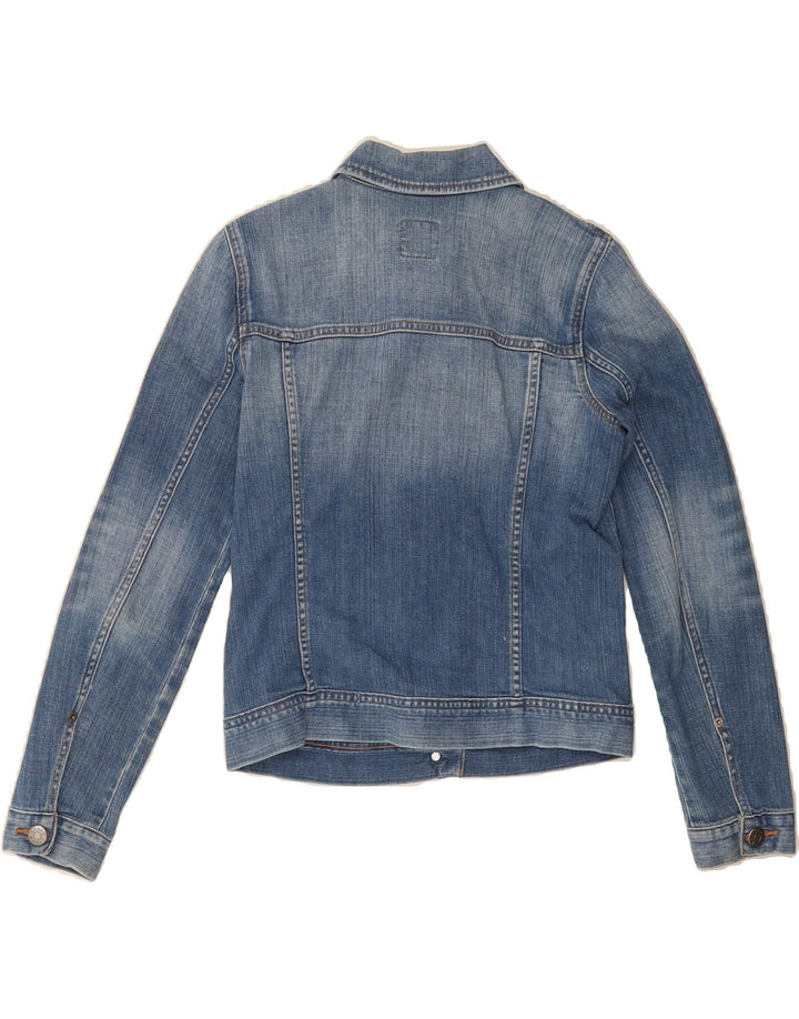 J. CREW Womens Denim Jacket UK 6 XS Blue Cotton Vintage J. Crew and Second-Hand J. Crew from Messina Hembry 