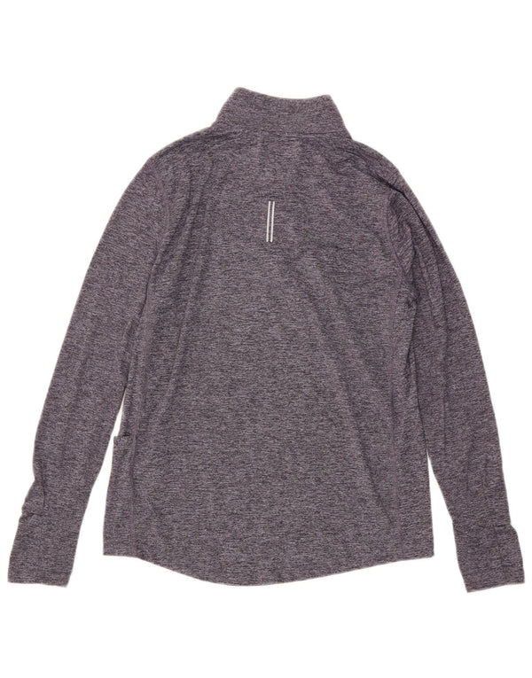 Nike Ženska Dri Fit Pulover Trenirka Top UK 10 Small Grey Flected