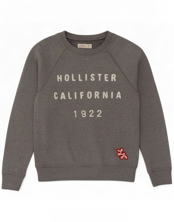 Hollister Ženska majica s grafičkim džemperom UK 6 XS Sivi pamuk