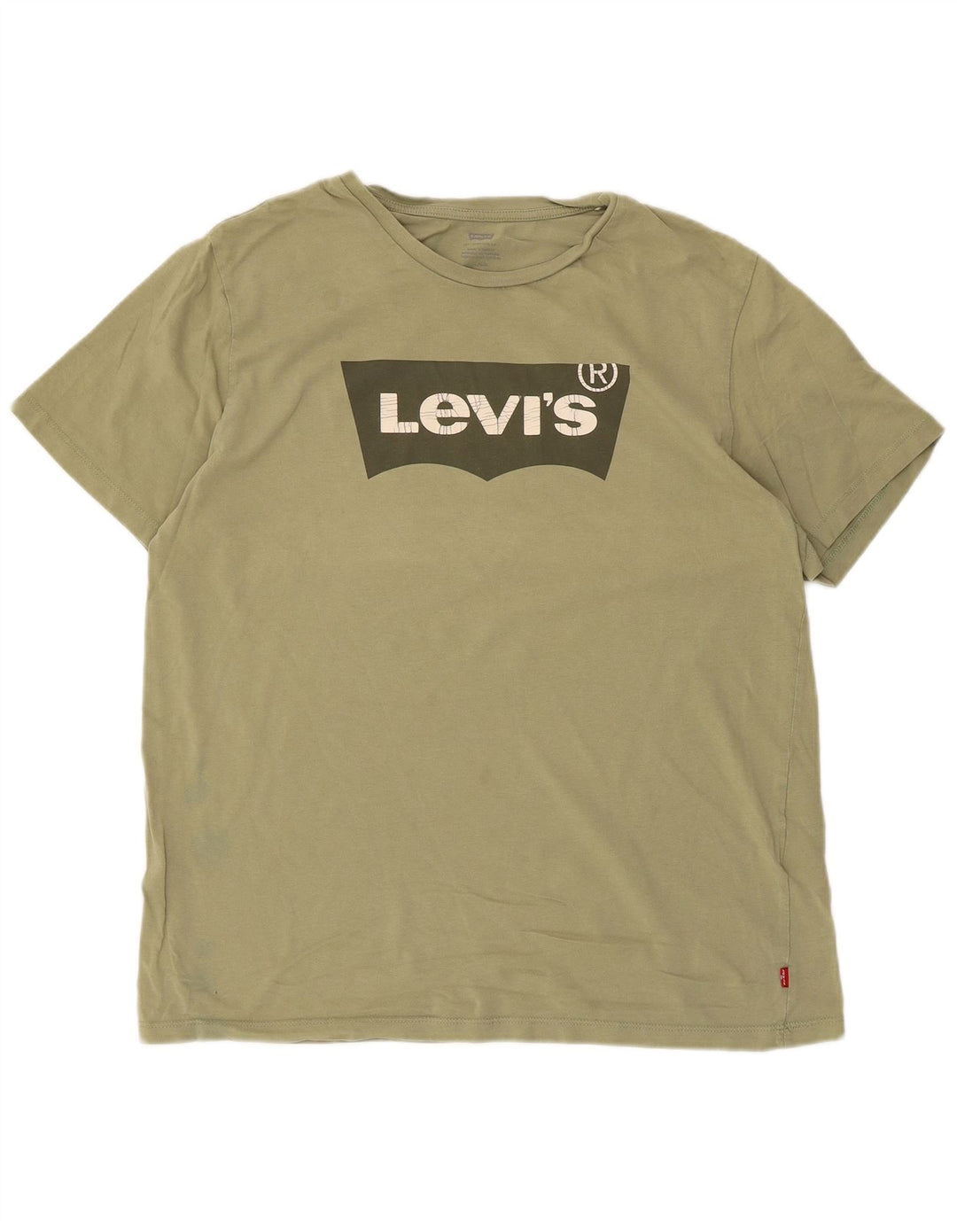 Levi's muška majica s grafičkim motivima, veliki kaki pamuk