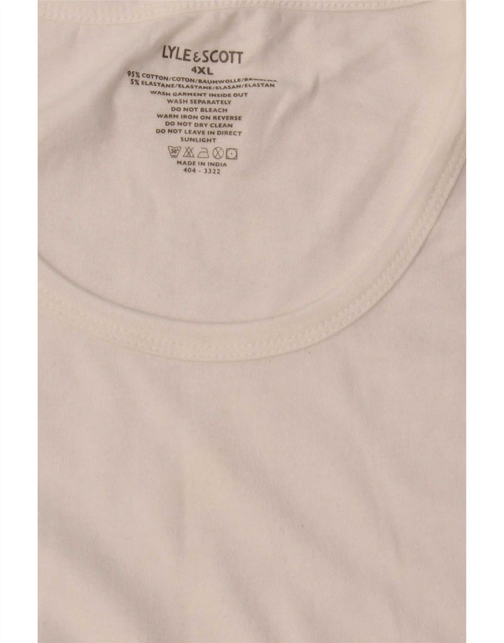 Lyle & Scott Muška majica kratkih rukava 4XL bijeli pamuk