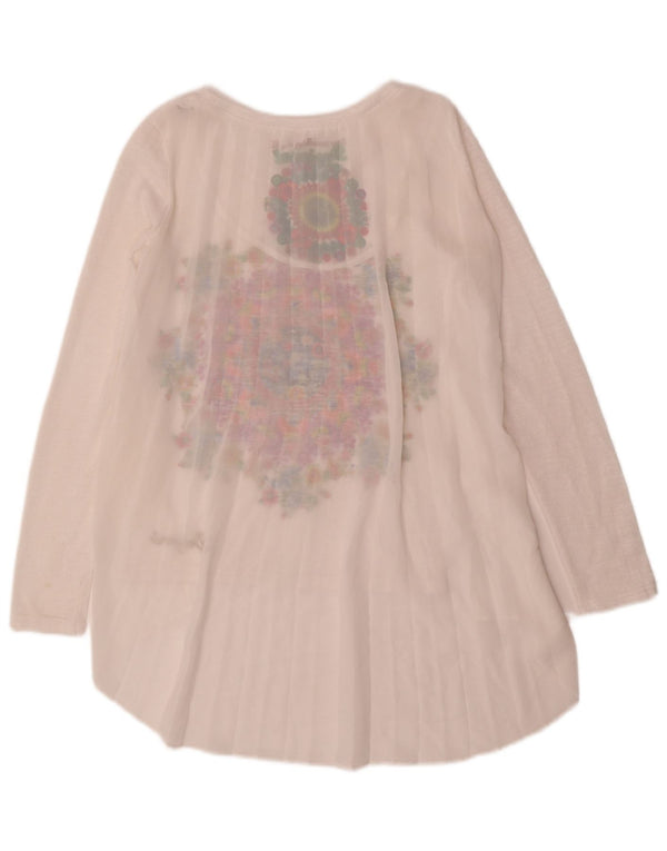 Desigual Ženska grafička tunika UK 10 Mala bijela cvjetna