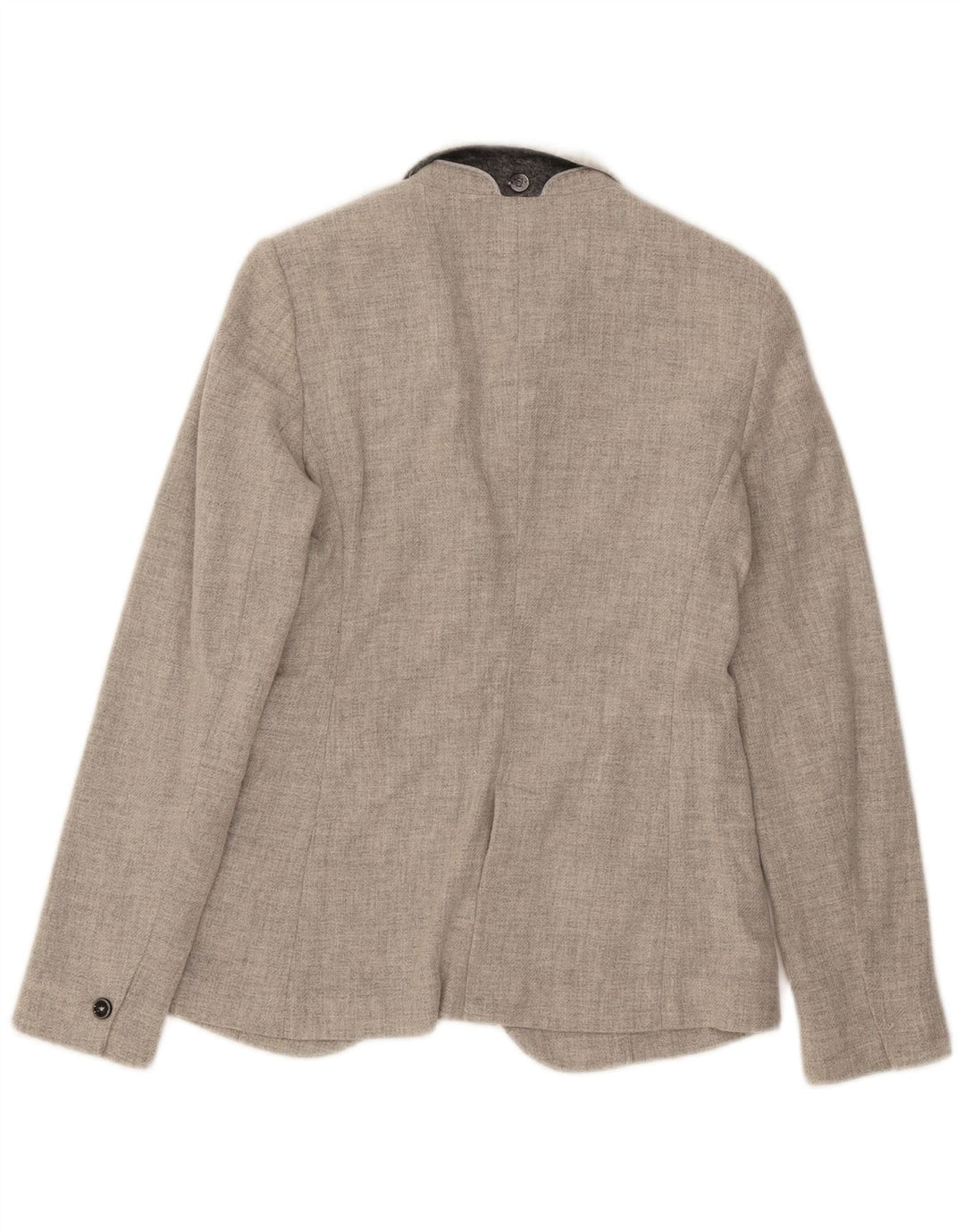 Massimo Dutti Ženska jakna s 1 gumbom EU 38 Mala siva vunena