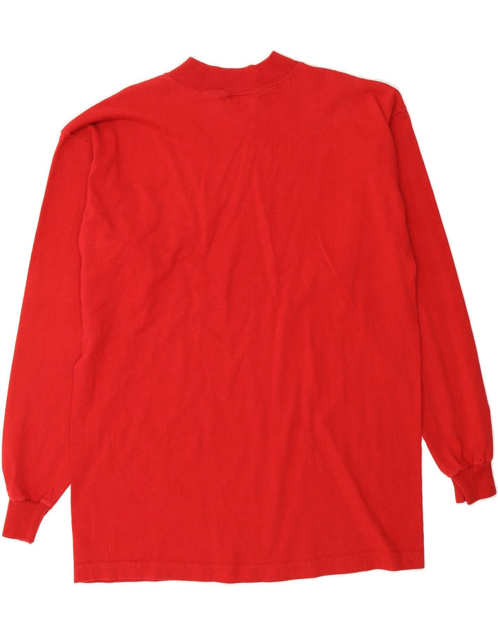 ADIDAS Mens Top Long Sleeve Medium Red Cotton Vintage Adidas and Second-Hand Adidas from Messina Hembry 