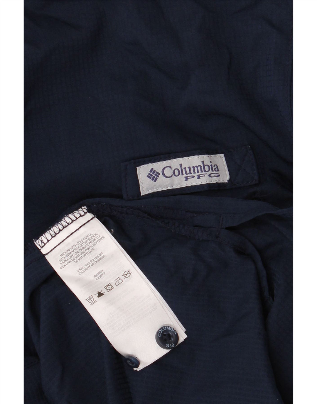 Columbia muška košulja svih nijansi, veliki tamnoplavi karirani poliester