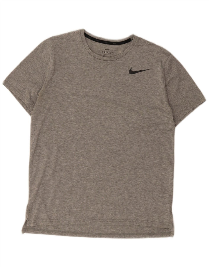 Nike Dri Fit T-Shirt Top srednje sivi flekasti poliester