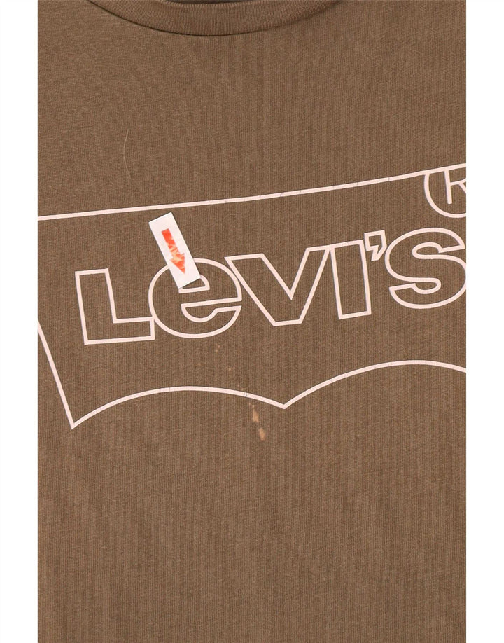 Levi's ženska majica kratkih rukava s grafičkim motivima UK 14 srednje boje kaki
