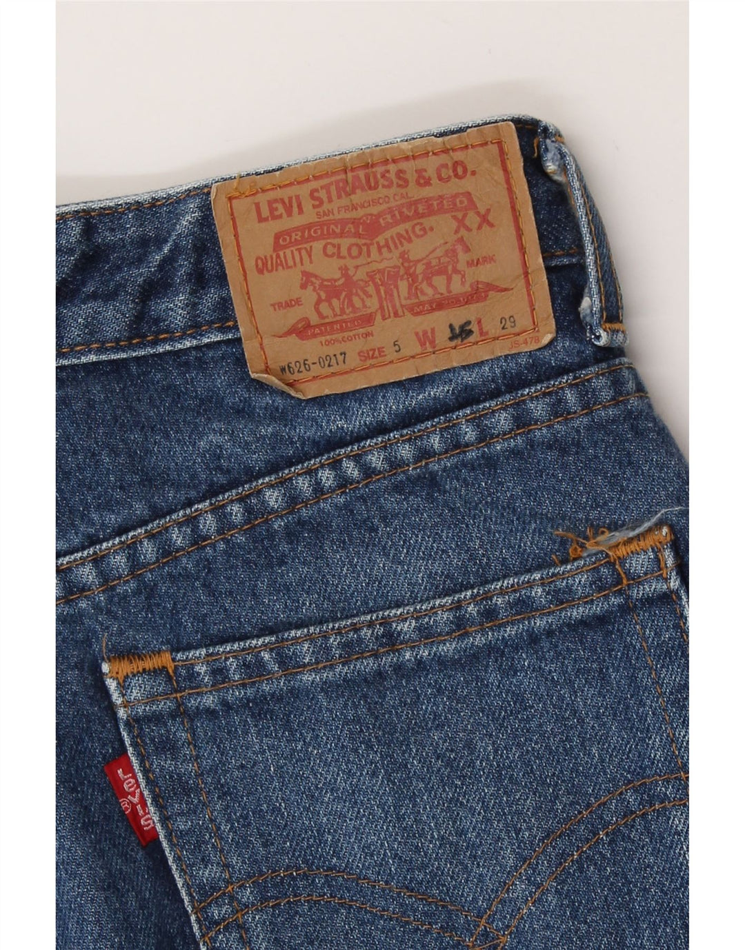 Levi's ženske traperice visokog struka W25 L29 plave