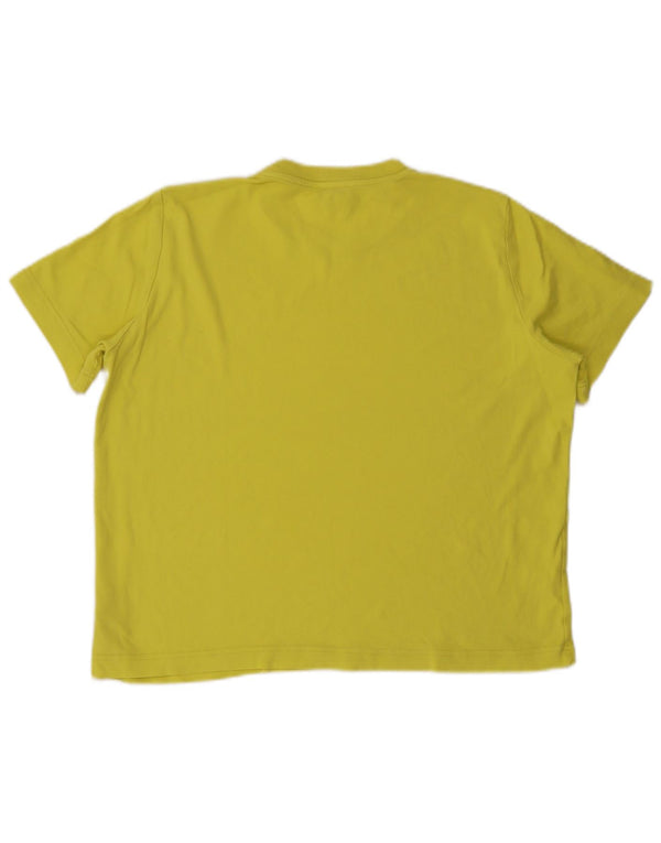 Massimo Dutti Ženska majica kratkih rukava UK 18 XL Žuti pamuk