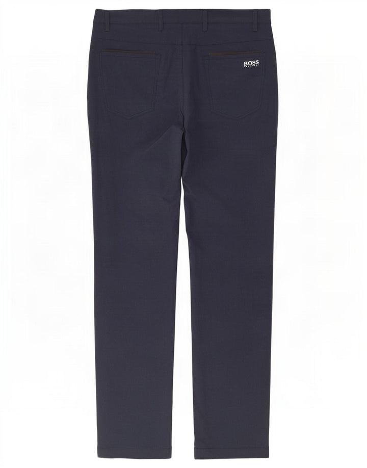 Hugo Boss muške uske chino hlače W30 L31 tamnoplavi poliester