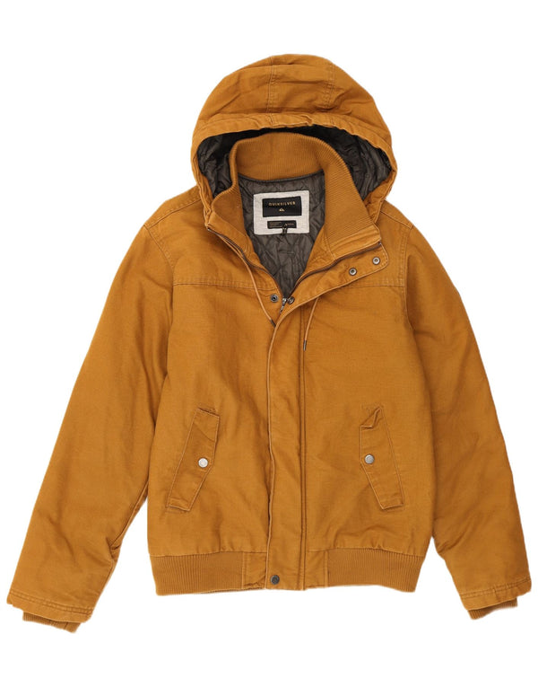 Quiksilver muška bomber jakna s kapuljačom UK 36 Mala bež pamuk
