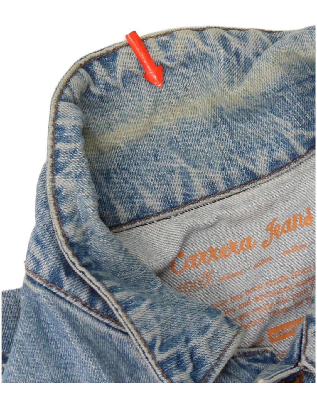 Carrera muška traper jakna UK 40 Large Blue Cotton