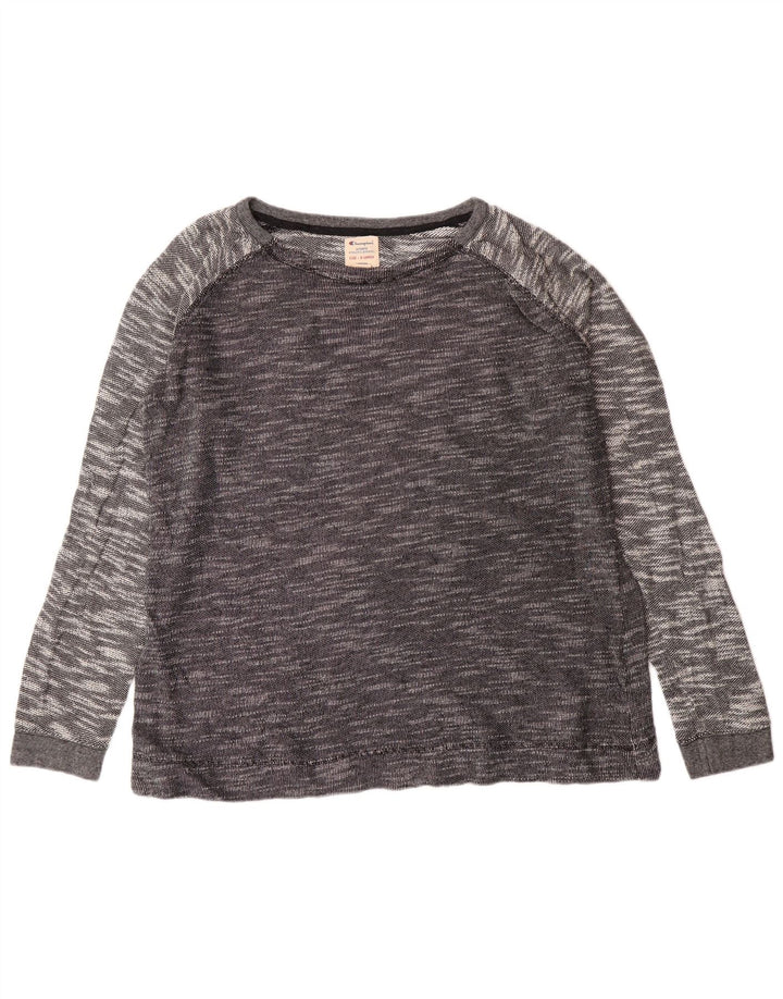 Champion ženska majica dugih rukava UK 18 XL sivi flekasti pamuk