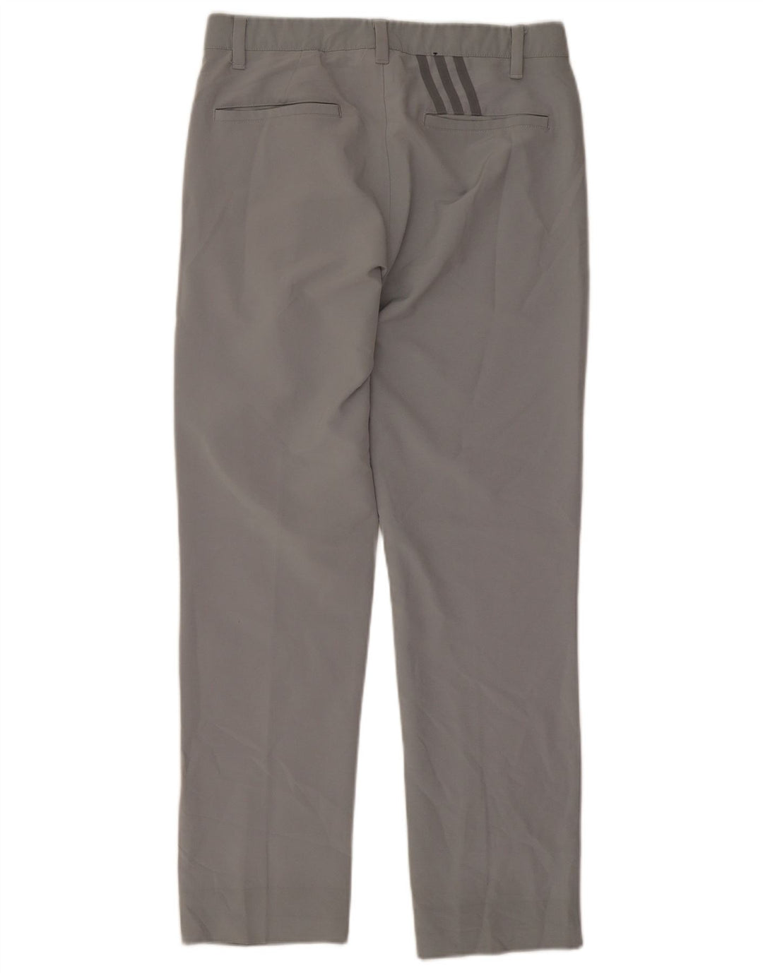 Adidas muške ravne chino hlače W30 L28 sivi poliester