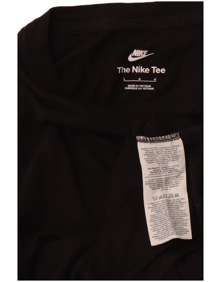 NIKE Muška majica kratkih rukava Velika crna pamučna majica