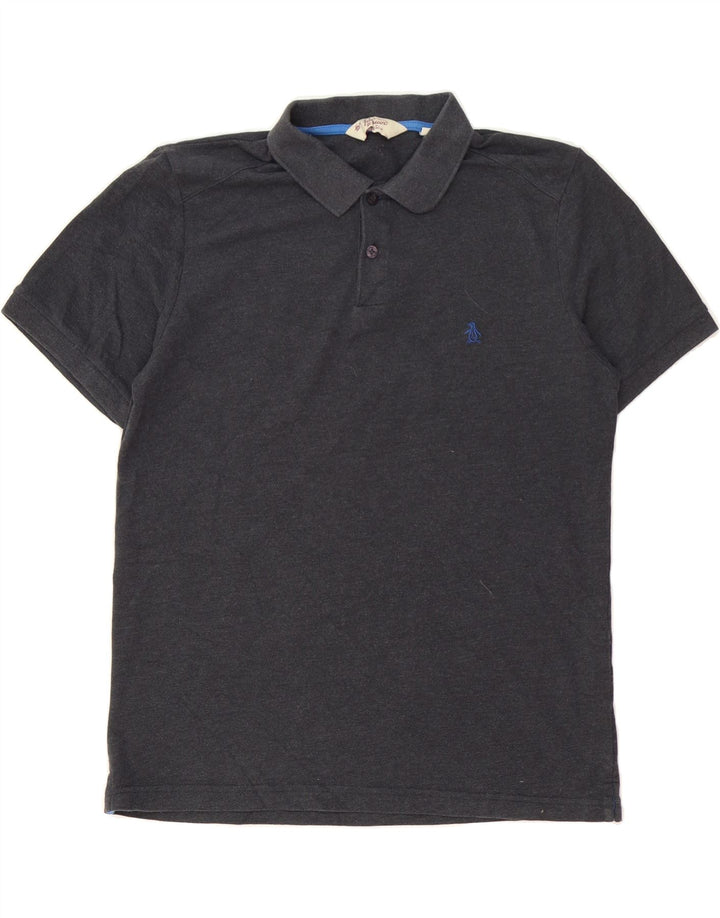 PENGUIN Mens Polo Shirt XL Grey Cotton Vintage Penguin and Second-Hand Penguin from Messina Hembry 